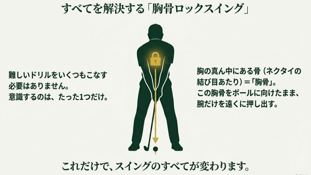 すべてを解決する「胸骨ロックスイング」
